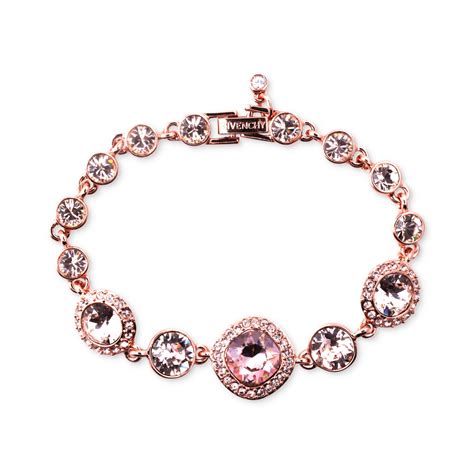 rose gold givenchy crystal teardrop bracelet|4G bracelet in metal with crystals .